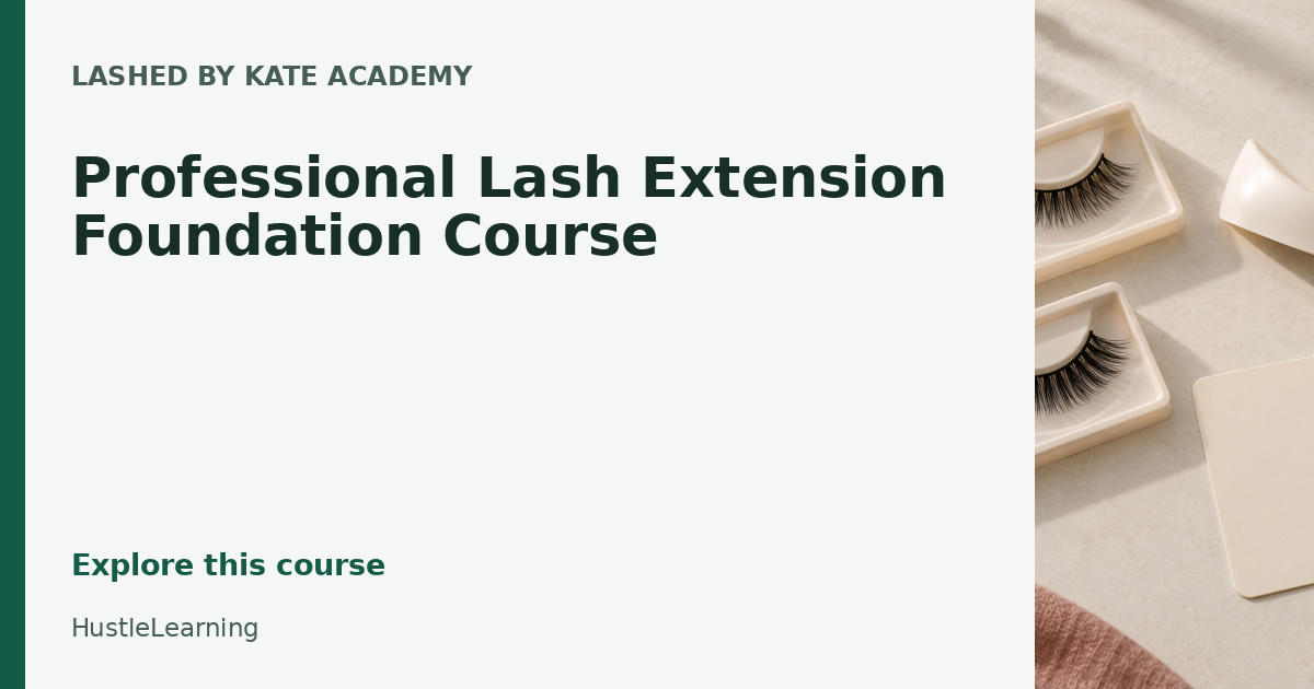 Professional Lash Extension Foundation Course — Lashed by Kate Academy
